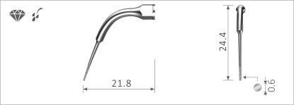 [xp-E5D] E5D EMS compatible - Dental Scaler Tip